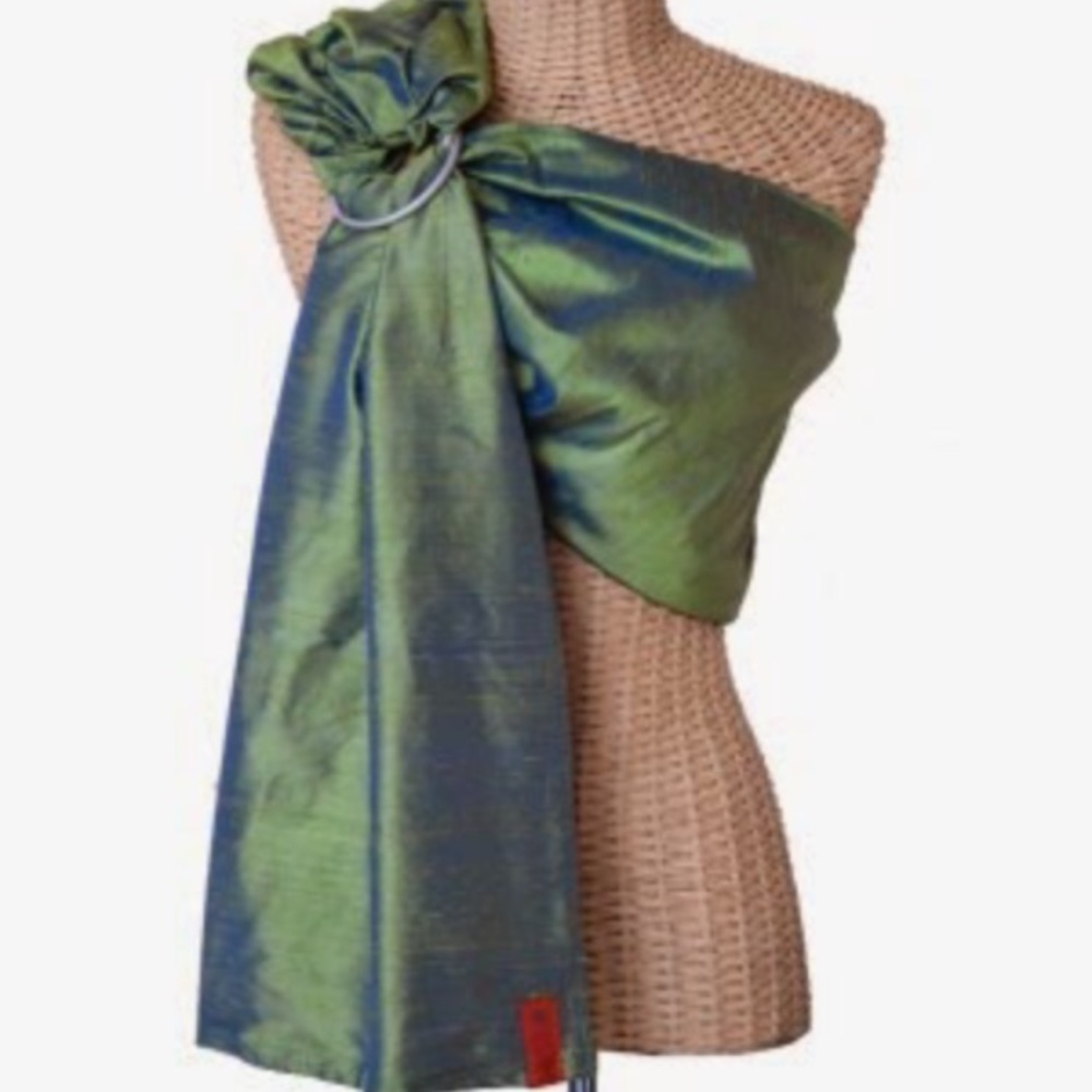 Sakura Bloom Silk Ring Sling in Bluegrass